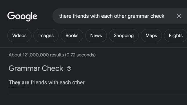 Image for article titled Let Google Check Your Grammar For You