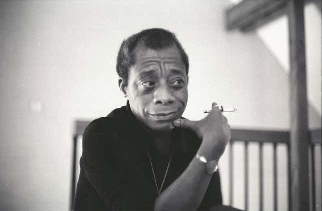 James Baldwin in Paris in 1975.