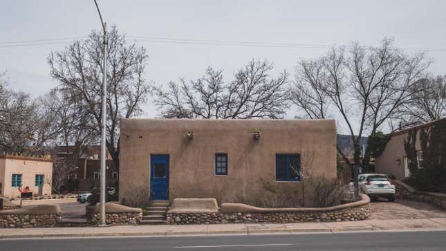 A Pueblo Revival-style house