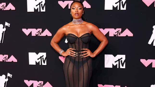 Megan Thee Stallion attends the 2023 MTV Video Music Awards at Prudential Center on September 12, 2023 in Newark, New Jersey.