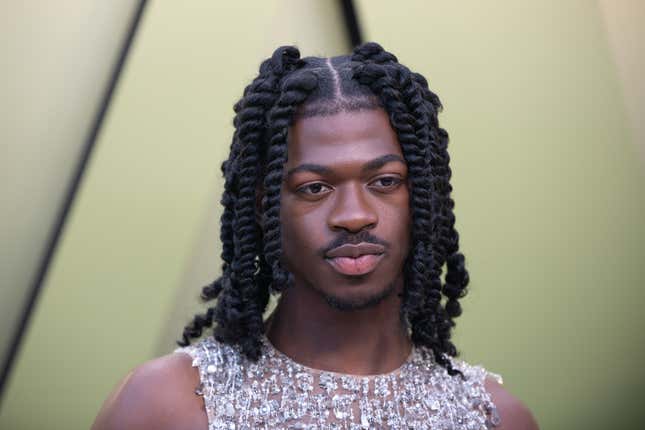 Lil Nas X at the Versace Fall-Winter 2023 Fashion Show on March 09, 2023 in West Hollywood, California.
