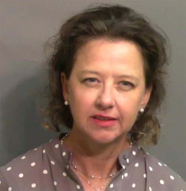 This booking photo provided by Glynn County, Ga., Sheriff’s Office shows Jackie Johnson, the former district attorney for Georgia’s Brunswick Judicial Circuit, after she turned herself in to the Glynn County jail in Brunswick, Ga, on Sept. 8, 2021. On Tuesday, Nov. 29, 2022, Johnson, a former Georgia prosecutor charged more than a year earlier with hindering the police investigation into the 2020 killing of Ahmaud Arbery, was ordered to appear before a judge in December 2022 for her first court appearance.