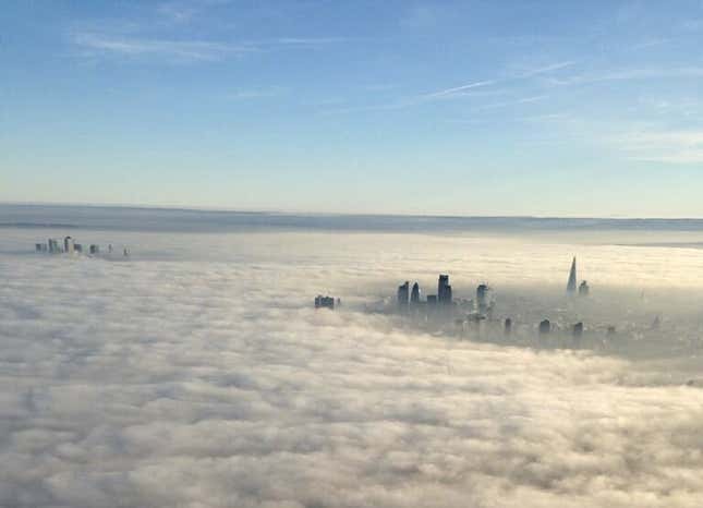 Image for article titled Stunning photos of London shrouded in fog