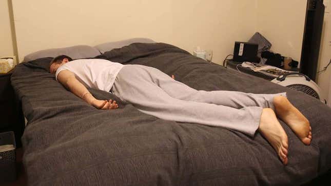 Image for article titled Warm, Syrupy Pleasure Coursing Through Man’s Veins After Big Hit Of Mattress