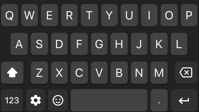 A screenshot of a Gboard keyboard on an Android