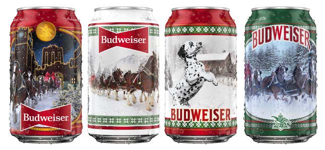 Budweiser's holiday cans