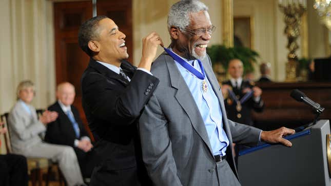 President Obama gave Bill Russell the Medal of Freedom in 2010.