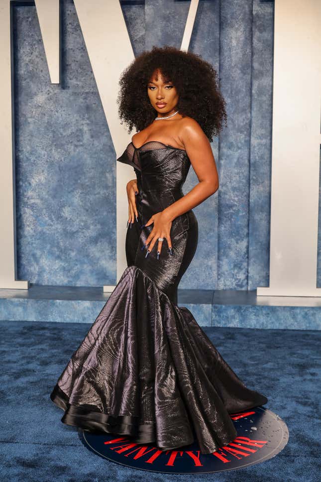 2023 Oscars Afterparties: Megan Thee Stallion at the Vanity Fair Oscars Party
