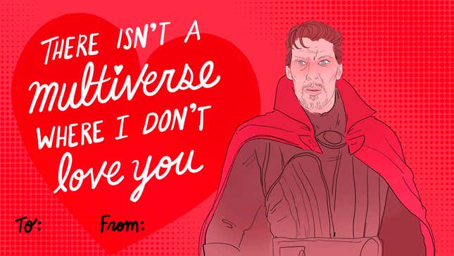 Image for article titled Send Love Across the Multiverse With Our Nerdy Valentine&#39;s Day Cards