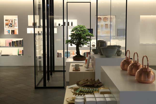 Bonsai for sale at theJapan House in London.