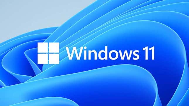 A photo of the Windows 11 logo