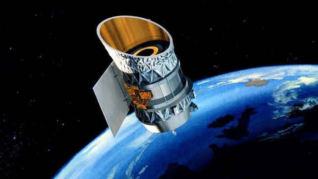 Artist’s conception of the decommissioned IRAS satellite.