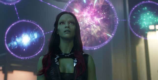 Imagen para el artículo titulado Ni siquiera la actriz que interpreta a Gamora sabe qué pasará con el personaje tras Avengers: Endgame