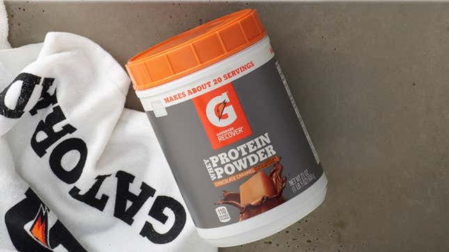 Gatorade Whey Protein Powder, Chocolate Caramel | $14 | Amazon | Clip 20% off coupon