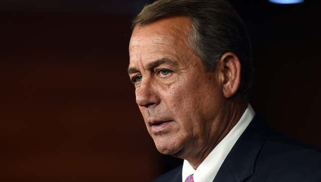 Image for article titled Boehner Resignation Leaves Massive Leadership Vacuum In Congress Intact