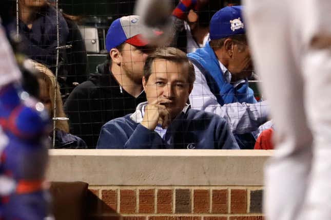 Chicago Bears on X: .@Cubs chairman Tom Ricketts and the World Series  trophy visiting us for #TENvsCHI.  / X