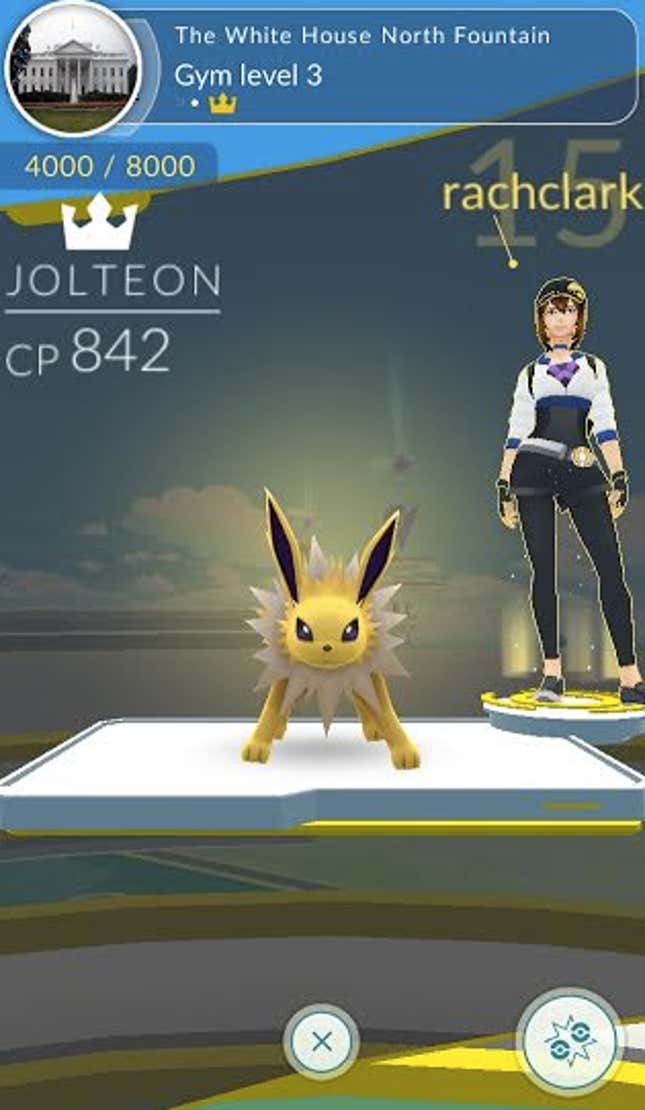 Image for article titled Pokémon Go Players Are Waging War Over The White House
