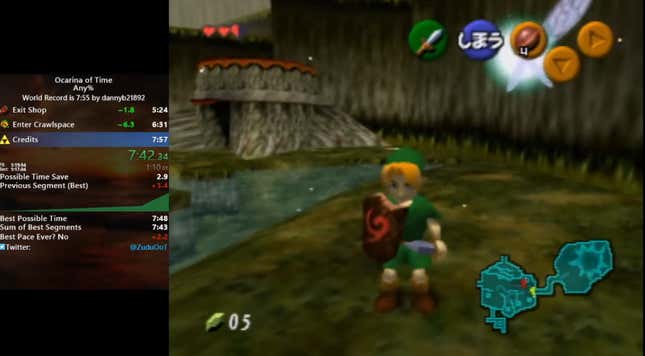 Image for article titled How Speedrunners Can Now Beat Ocarina of Time In Under Eight Minutes