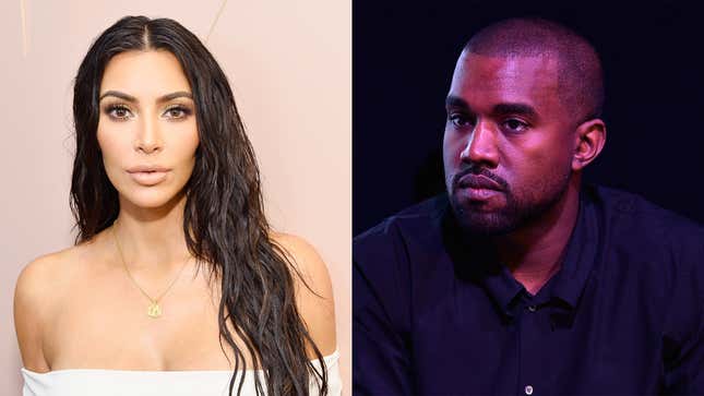 Image for article titled Kanye’s Response To Divorce Filing Blatantly Samples Kim Kardashian’s Petition