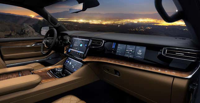 Image for article titled The 2022 Jeep Grand Wagoneer Costs Over $85,000 But Its Interior Looks Worth It