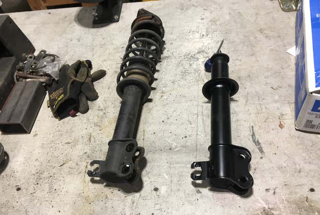 Image for article titled I Replaced the Struts on My Nissan Pao and Got Spoiled By a Lift and Air Tools