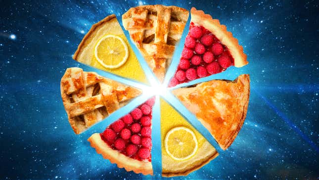 Image for article titled This Pi Day Pie is 3.14 pies in one, and its magic is incalculable