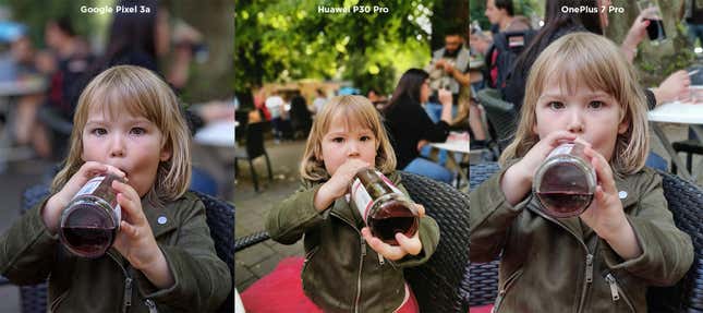 Imagen para el artículo titulado Hemos puesto a un inútil a sacar fotos con el Huawei P30 Pro, el OnePlus 7 Pro y el Pixel 3a. Este es el resultado