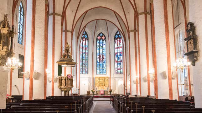 Ornate church altar