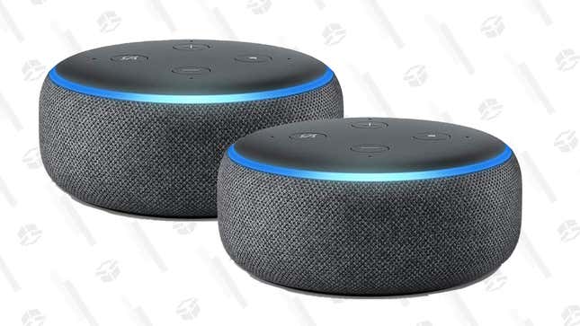 Amazon Echo Dot 2-Pack | $40 | Amazon | Promo code: DOTPRIME2PK