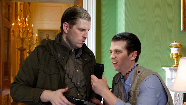 Image for article titled ‘You Better Give Our Dad A Good Trade Deal Or You’ll Be Sorry!’ Shout Angry Trump Boys On Phone With Employee Of Local Chinese Restaurant