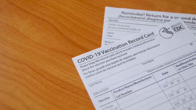 Image for article titled How to Get Your Vaccine Card Laminated for Free
