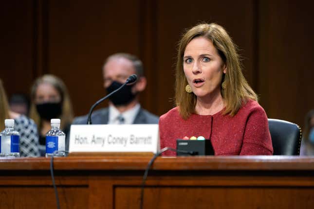 Image for article titled Let the Record Show: Amy Coney Barrett Draws Scrutiny for Ruling Saying ‘N-Word’ Doesn’t Prove a Workplace Is Hostile