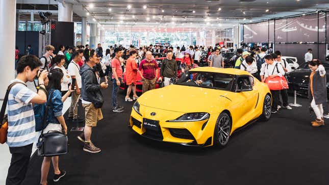 Image for article titled Toyota Brought the Most Iconic Modified Supras to Celebrate the 2020 Supra in Japan