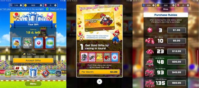 Imagen para el artículo titulado El Mario Kart Tour podría haber sido un juego genial de no ser por su sistema de microtransacciones