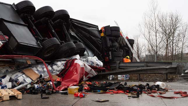 This month in overturned trucks: avocados, beer, liquid sugar, tea, and more