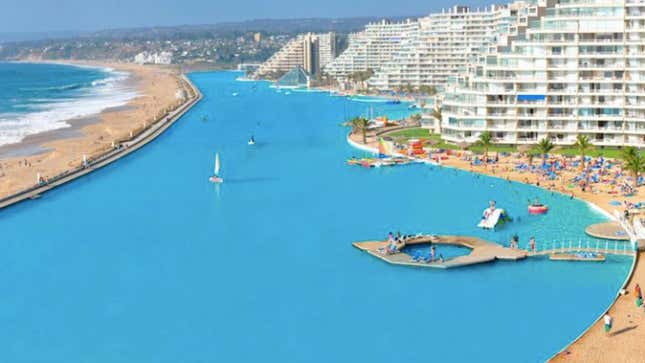 Image for article titled The World&#39;s Largest Pool Is Honestly Just Too Big