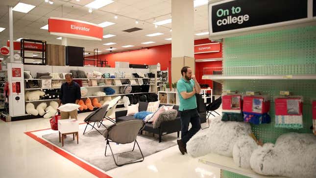 Image for article titled Target ‘Dorm Room Essentials’ Aisle Being Browsed Exclusively By 30-Year-Old Men With Studio Apartments
