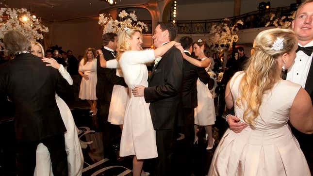 Image for article titled Everyone On Wedding Dance Floor Simultaneously Wondering If They’re Truly Happy