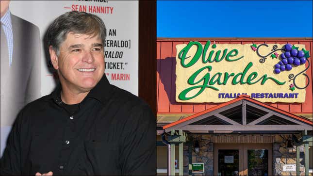 Sean Hannity, an Olive Garden