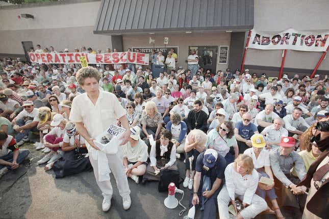 Anti-abortion protest, 1988, AP
