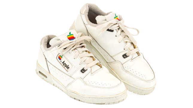 Image for article titled A Classic Pair of Apple-Branded Sneakers Just Sold For Almost $10,000