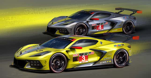 Image for article titled Smaller Wheels, Smaller Engine, Bigger Speed: How The Corvette C8.R Differs From The Road Car