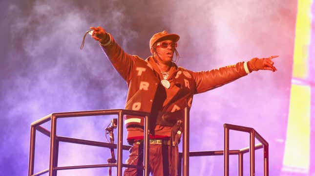 Travis Scott performs in concert during his second annual Astroworld Festival at NRG Park on November 9, 2019 in Houston, Texas