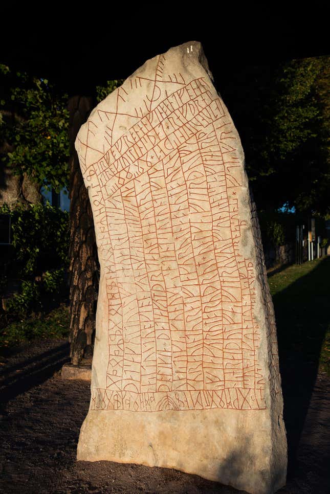 The Rök runestone.