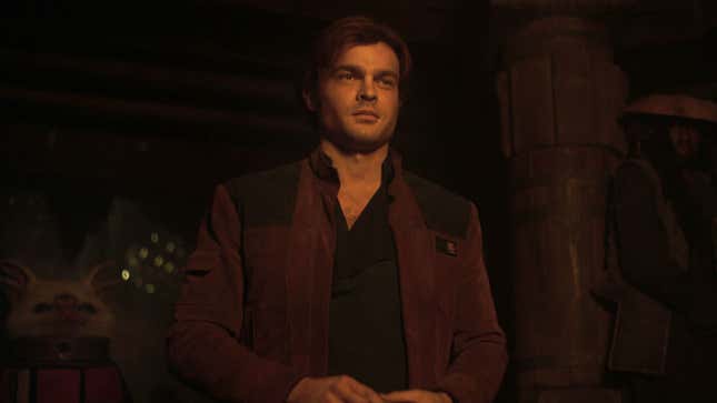 Ehrenreich as the title character in Solo: A Star Wars Story