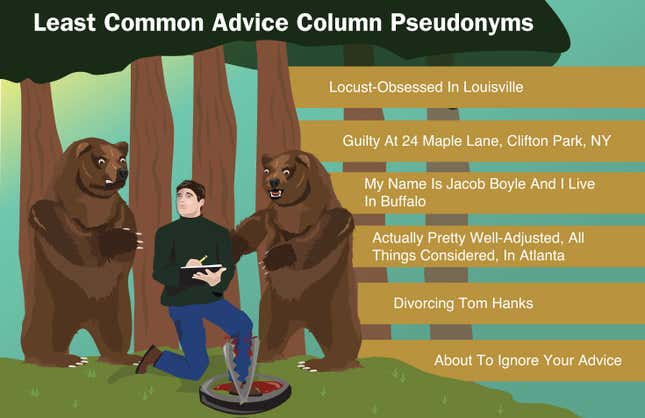 Image for article titled Least Common Advice Column Pseudonyms