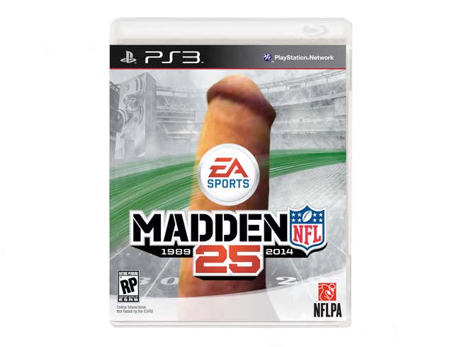 Image for article titled EA Releases Alternate ‘Madden 25’ Cover Featuring Brett Favre’s Penis