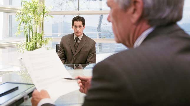 Another applicant blows it by describing his short-term goals as "getting this job."
