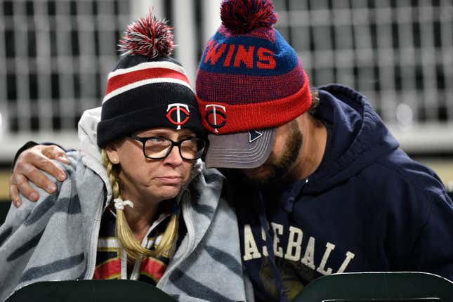 Image for article titled How Is The Twins&#39; Playoff Losing Streak Even Possible?
