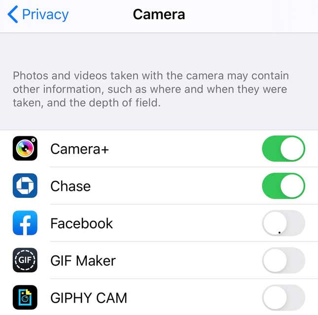 Turn Off Facebook's Camera Privileges On Ios Right Now